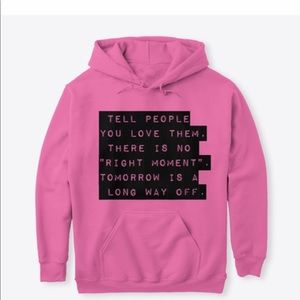 Quotable apparel pink sweat shirt